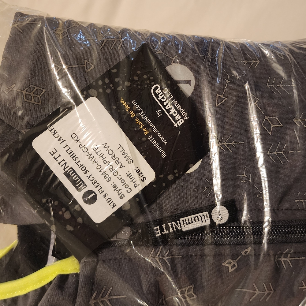 Luminite Gray Jacket with Reflective Arrows